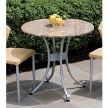 Alfresco Home Sabbia Granite Top Outdoor Bistro Table - 30 Inch Round