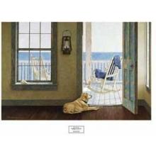 Huan Lu - Looking Over The Sea Poster Print