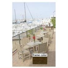 Eagle One Recycled Plastic Patio Bistro Set 4 Chairs - Brown