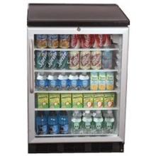 Summit Professional SCR600BL-BITB Under Counter Commercial Refrigerator W/ Glass Door