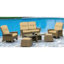 Alfresco Home Mackinac  Wicker Lounge Set . (Cushions Not Included)