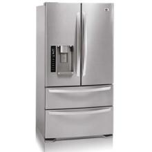 LG 21 Cuft French Door Refrigerator With 2 Drawers - Stainless Steel