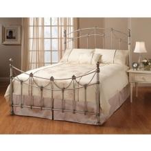 Hillsdale Kara Satin Silver Metal Bed Set With Frame - Queen