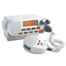 DUAL-POWER VHF MARINE DUAL-WATCH TRANSCEIVER RADIO (WHITE)