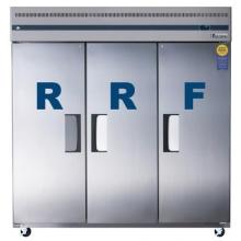 Everest ESRF3 Dual Solid Door Upright Reach-In Refrigerator & Freezer Combo