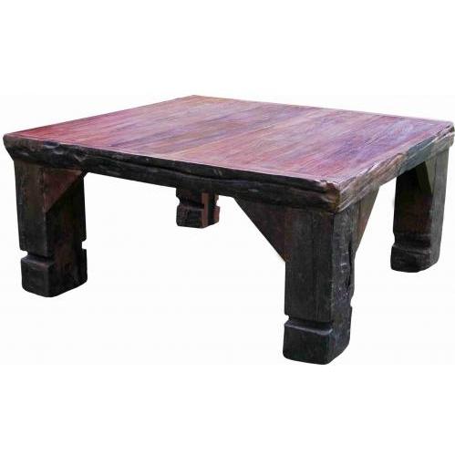 Groovy Stuff Ranch House Teak Wood Coffee Table Square - TF-470 Groovy Stuff Ranch House Teak Wood Coffee Table Square - TF-470