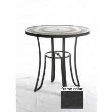 Ellington 42 Inch Aluminum Round Bar Height Table - Aluminum Partial Pattern With Night Sky Frame