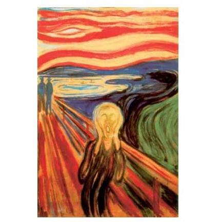 EDVARD MUNCH-THE SCREAM (24 In. By 36 In.) - Print