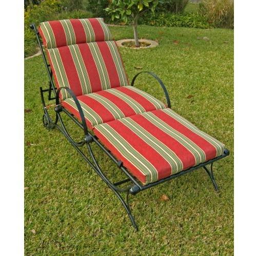 International Caravan Knock Down Single Multi Position Chaise Lounge - Antique Black