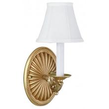 Wall Sconce Single Light Fixture In French Gold Finish - 1 Bulb
