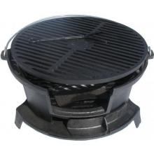 Seasoned Cast Iron Round Hibachi Grill