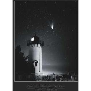Comet Hale-Bopp Over East Chop Poster Print