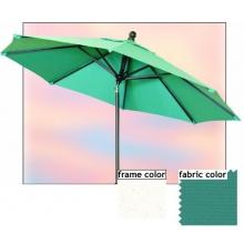 Shade Trends Aspen 9 X 8 Rib With 360 Auto Tilt Premium Market Umbrella - Aquamarine