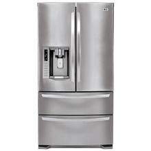 LG 28 Cuft French Door Refrigerator With 4 Doors - Stainless Steel