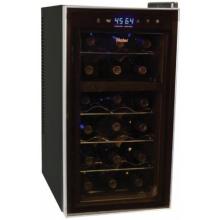 Haier 18 Bottle Dual Zone Wine Cooler with Touch Screen Black HVTS18DABB