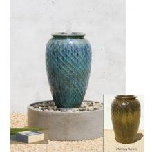 Campania Glazed Lozenge Jar Fountain - Square Basin