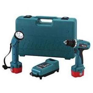 Makita Power Tools 3/8 Inch 9.6V Cordless Drill Kit - Keyless Chuck, 2 Batteries