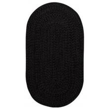 Capel Rugs Oval Woodrun Outdoor Rug, Black - 2 X 3
