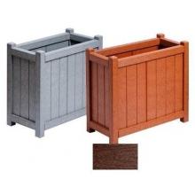 A&B Accessories Recycled Plastic Planters - 11inch X 20inch X 19inch (set Of 2) Mahogany