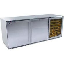 Perlick Freestanding Freezer, Refrigerator, And Wine Reserve With Solid Stainless Door (x 2) And Stainless Glass Door