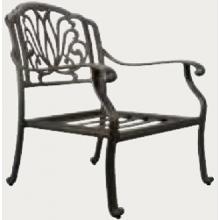 Elisabeth Cast Aluminum Patio Club Chair - Upgraded Replacement Cushion