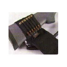 Uncle Mikes Butt Stock Shell Holder, Rifle W/ Flap Black