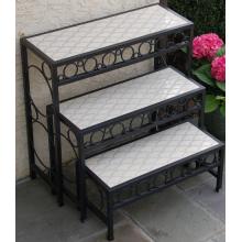 Alfresco Home Pina Colada Rect Petite Step Pl Stands S/3