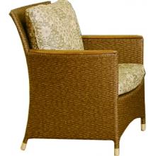Shade Trends Tradewinds Chat Chair With Team Arm Accent With Debut Seamist Stripe Fabric