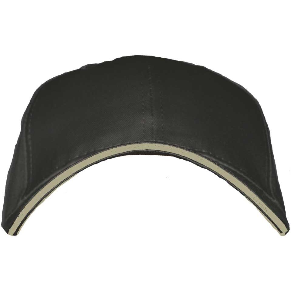 Port & Company Sandwich Bill Hat One Size Fits All - Black/Khaki