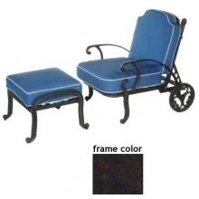 Meadow Decor Athena Cast Aluminum Recliner Mocha Stone Finish
