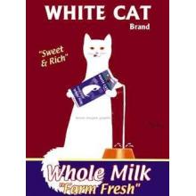 White Cat Poster Print