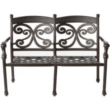 Alfresco Home Farfalla DS Love Seat Frame - Antique Wine