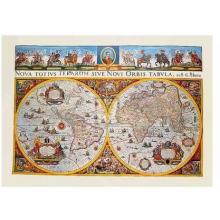 Willem Jan Blaeuw - World Map Size 38x27 Poster Print