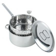 Bayou Classic 10 Quart Stainless Steel Fry Pot With Lid And Basket