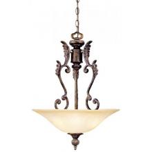 Claiborne Collection Hanging Globe Fixture In French Bronze Finish - 3 Bulbs
