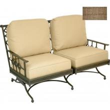 Windham Castings Provence Tailored Back Independent Spring Loveseat Cushion , Tongo Sand Ebony LXX
