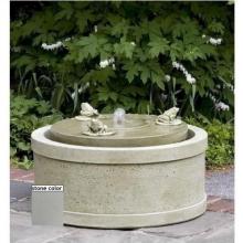 Campania Three Frogs Fountain - Natural Finish