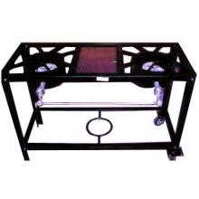 Low Pressure Gas Burner & Stove On Wheels 2 Burner