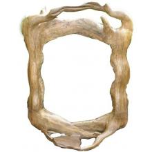 Teak Wood Root Mirror Frame Large