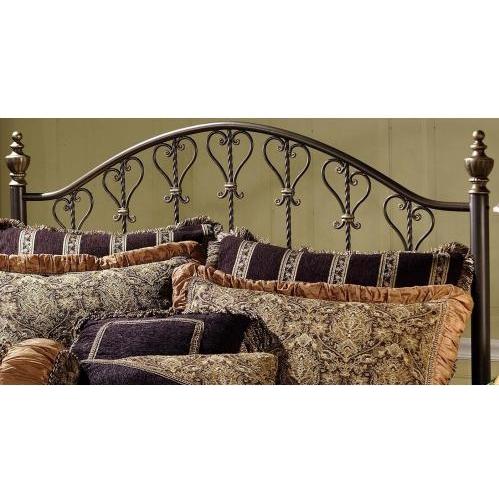 Hillsdale Huntley Dusty Bronze Metal Post Headboard With Frame - Full/Queen - 1332HFQR Hillsdale Huntley Dusty Bronze Metal Post Headboard With Frame - Full/Queen - 1332HFQR