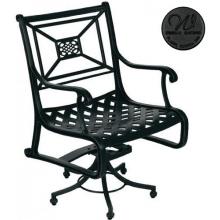 Windham Castings Key Largo Swivel Pedestal Dining Chair Frame Only, Black