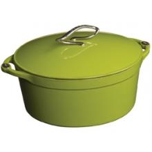 Lodge L Series Enamel Cast Iron 4 Quart Dutch Oven - Apple Green