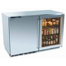 Perlick Outdoor Double Refrigerator With Integrated Door And Overlay Glass Door (Requires Custom Panels)