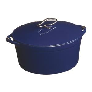 Lodge Dutch Ovens L Series 6 Quart Enamel Cast Iron Dutch Oven, Liberty Blue - E6D30