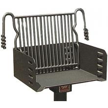 BBQ Guys Campground BBQ Charcoal Grill On Post - J-20 B2