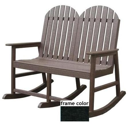 Eagle One Recycled Plastic Alexandria Double Rocker - Black