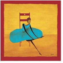 Ballerine Assise Poster Print