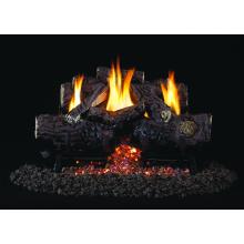 Charred Trail Oak Peterson Real Fyre Vent Free Log Set