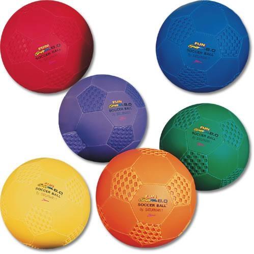 Saturnian I Fun Gripper 8 Inch Soccer Ball - Red (EA)