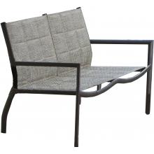 Alfresco Home Bel Aire Aluminum Frame Love Seat - Mocha Finish